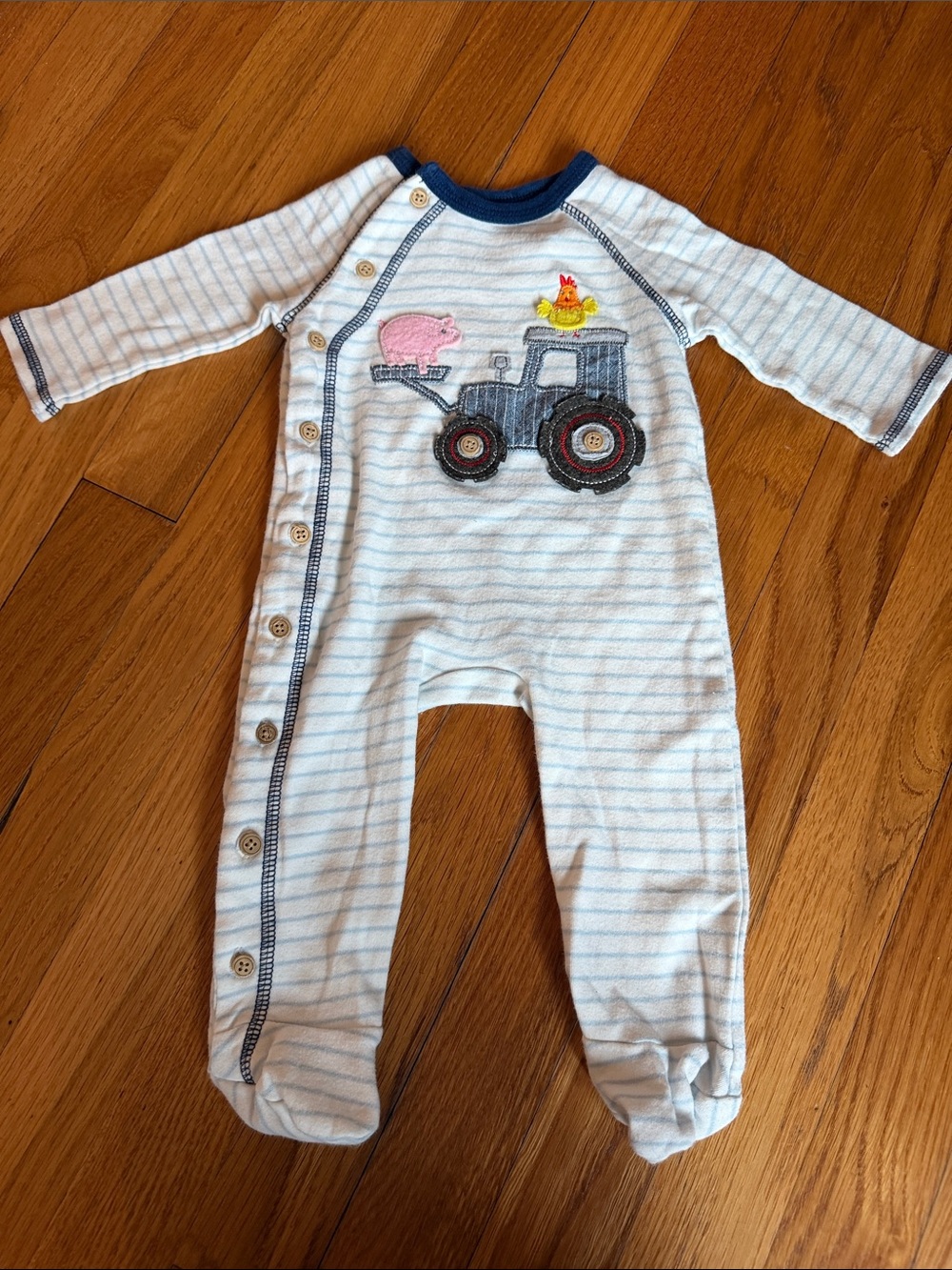 Mud Pie Baby Farm Footie